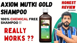 Axiom Mukti Gold shampoo Review  CHEMICAL FREE SHAMPOO  Results  Price  FitTuber [upl. by Ahtilat950]