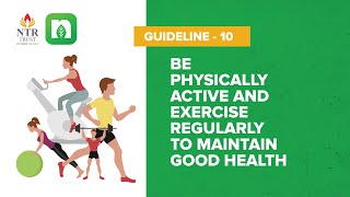 ICMRNIN Dietary Guidelines 10 Be Physically Active and Exercise Regularly To maintain Good Health [upl. by Lebna]