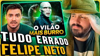 CORRIGINDO OS ERROS DO FELIPE NETO SOBRE HARRY POTTER NO VÍDEO DO VOLDEMORT [upl. by Yager]