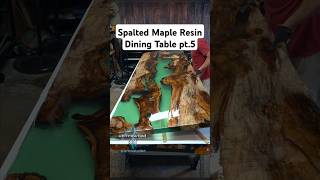 Spalted Maple Resin Ding Table pt5 Popping off epoxy forms after pour ⚡🔥🌊 UntreatedArt [upl. by Akimad]