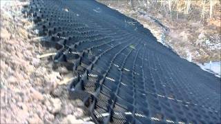 Geo Web Slope Stabilization Project [upl. by Thompson]