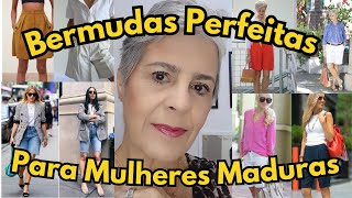 Bermudas Perfeitas para Mulheres maduras  50mais 60mais 70mais 80mais [upl. by Ellehsor]