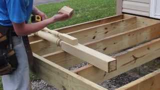 How to Install Deck Posts from SampL Spindles [upl. by Leanora]