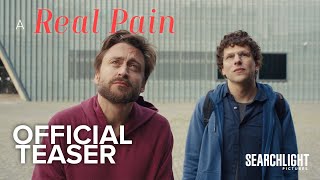 A REAL PAIN  Official Teaser  Searchlight Pictures [upl. by Hoffarth]