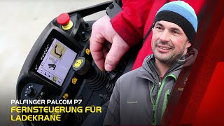 PALFINGER PALcom P7 Fernsteuerung für Ladekrane Deutsch [upl. by Ayerim]