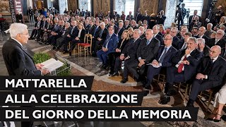 Mattarella alla celebrazione del “Giorno della Memoria” [upl. by Natka]