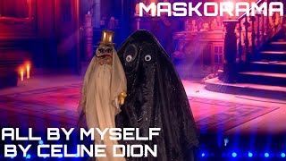 Spøkelset sings “All By Myself” by Celine Dion  MASKORAMA SEASON 4 EPISODE 3 [upl. by Janot]