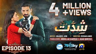 Shiddat Episode 13 Eng Sub Muneeb Butt  Anmol Baloch  Digitally Presented by PEL  25th Mar 2024 [upl. by Ennirok]