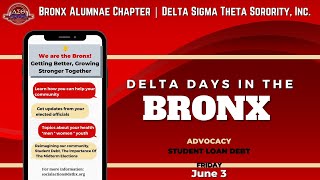 Delta Days in the Bronx 2022 Student Loan Debt [upl. by Kuth]