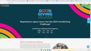 2024 GoodGiving Challenge How to Register [upl. by Adnohsirk]