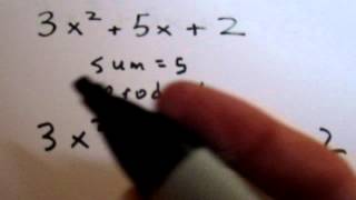 Difficult Trinomial Factoring Using the Method of Decomposition Example 1 [upl. by Naniac]