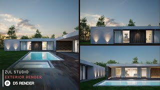 Image amp Animation with D5 Render  Private House 290 Part 2  Downloadable File Included [upl. by Sirronal]