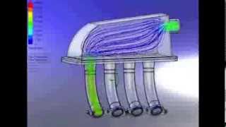 Intake Manifold Flow Simulation [upl. by Anassor337]