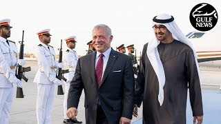 UAE President Sheikh Mohamed receives King of Jordan in Abu Dhabi [upl. by Toni]