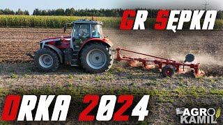 🚨OPOROWA ORKA NOWYM NABYTKIEM W GR SĘPKA🍾❗️ MASSEY FERGUSON 7S😱AGRO Kamil🔥 [upl. by Nylassej]