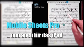 Notenmanager quotMobile Sheets Proquot  jetzt auch für das iPad [upl. by Sices]