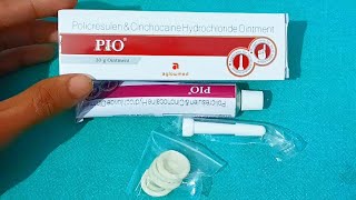 बवासीरगुदा में दर्दजलनखुजलीखूनआनाPIO OintmentPolicresulen amp cinchocaine hydrochloride ointment [upl. by Shea516]