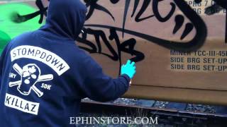 Big Miles One  Stompdown Killaz  Trains  Fr8  Graffiti [upl. by Paradies]