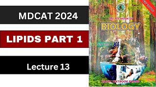 MDCATE 2024 Lec 13  LIPIDS PART 1 Acylglycerol  UrduHindi  CH 1 XI [upl. by Accissej]