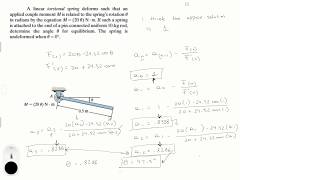 Determine the angle u for equilibrium [upl. by Kaltman]