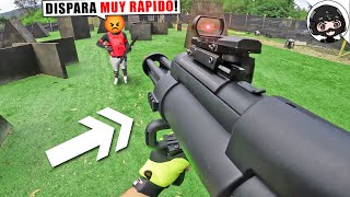 CONSTRUÍ el RIFLE MÁS RÁPIDO del MUNDO❗️ 😱 ▬ 4 CAÑONES 🔥 ▬ Airsoft Gamepplay [upl. by Tay]