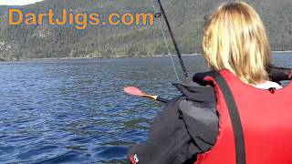 Catching Rockfish from a kayak in Southeast Alaska with Dart Jigs [upl. by Mongeau399]