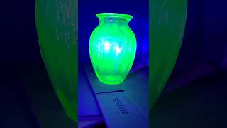 Uranium glass find uraniumglass uranium vintage socool pretty vase excited shorts [upl. by Schug]