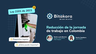 Reducción de la jornada de trabajo en colombia  Ley 2101 de 2021 [upl. by Marshall]