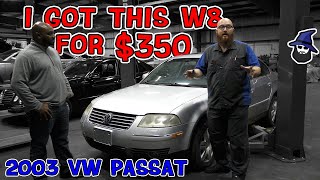 I got this W8 for 350 See the CAR WIZARDs 2003 VW Passat and his really cool plan for it [upl. by Filahk]