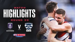 Fremantle v Geelong Highlights  Round 22 2024  AFL [upl. by Ettenor]