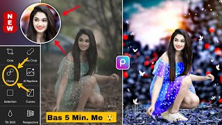 PicsArt CB Background Photo Editing  PicsArt Se Background Kaise Change Kare  PicsArt new Editing [upl. by Ahseinod]