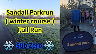 Sandall Park Parkrun Winter Course Full Run [upl. by Yddeg]