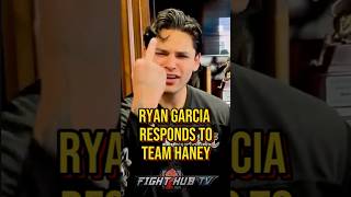 Ryan Garcia FIRES BACK at Devin Haney amp Team [upl. by Flatto]