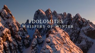 Dolomites  Whispers of Winter  DJI Mavic 3 pro cinematic video [upl. by Asilenna]