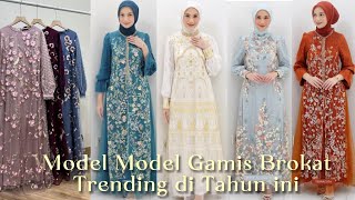 Model Gamis Brokat Terbaru Kekinian  Dress Brokat Modern  Trending Style Ideas Fashion [upl. by Ihdin]