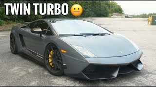 Driving My First Twin Turbo Lambo  Twin Turbo Lamborghini Gallardo Superleggera Review [upl. by Blair]