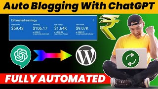 Autoblogging With ChatGPT Using AI  How To Create Fully Automated Blog Articles With Chat GPT [upl. by Karyl760]