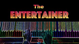 The Entertainer quotEasy Version Tutorial with Piano Sheet quot [upl. by Agler]