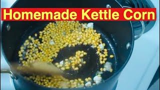 How to Make Stove Top Kettle Corn at Home [upl. by Karlotte]