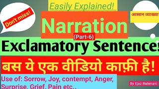 NarrationPart6 Exclamatory Sentence [upl. by Huei232]