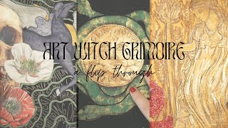 Art witch grimoire flip  weaving journal  art witch inspiration [upl. by Labaw950]