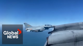 quotAre we okayquot Chinese military jet intercepts Canadian Forces plane in quotaggressive mannerquot [upl. by Anu]