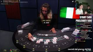 Il Gabbrone e Fedeyou DERUBANO il Tavolo da Blackjack BIG PROFIT [upl. by Boser]