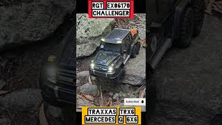 RGT EX86170 CHALLENGER 4X4 Vs TRAXXAS TRX6 MERCEDES G 6X6 [upl. by Enilesoj]