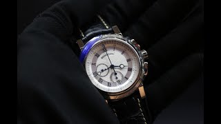 SN 3463 Breguet Marine Chronograph Ref 5827BB in 18ct White Gold [upl. by Cuttie]