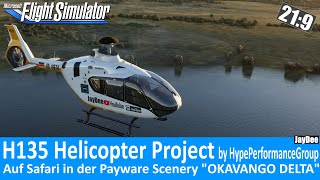 H135 Helicopter  Auf Safari im Okavango Delta Payware Scenery ★ FLIGHT SIMULATOR [upl. by Beacham]