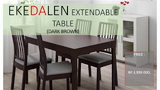 EKEDALEN DINING TABLE EXTENDABLE [upl. by Brianna]