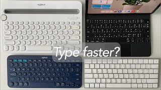 Which keyboard can I type faster K380 K480 or Magic Keyboard [upl. by Romilda300]