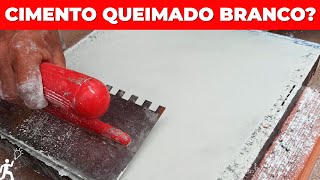 TESTE DE PISO DE CIMENTO QUEIMADO BRANCO DÁ CERTO [upl. by Neyuh]