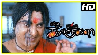 Kanchana Tamil Horror Movie  Best of Sarathkumar Scenes  Raghava Lawrence  Babu Antony  Muni 2 [upl. by Harrus]